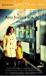 AND JUSTICE FOR ALL LINDA STYLE     PDF电子版封面     