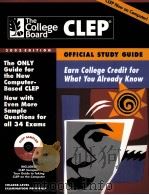 CLEP OFFICIAL STUDY GUIDE 2002 EDITION     PDF电子版封面  0874476615   