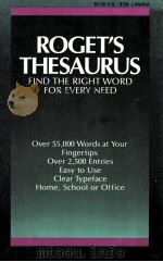 ROGET'S THESAURUS FIND THE RIGHT WORD FOR EVERY NEED（ PDF版）