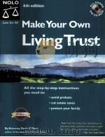 Make Your Own Living Trust  Sixth Edition     PDF电子版封面  0873379853   
