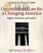 CONSTITUTIONAI LAW FOR A CHANGING AMERICA THIRD EDITION     PDF电子版封面  1568021402   