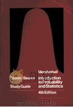 INTRODUCTION TO PROBABILITY AND STATISTICS 4TH EDITION     PDF电子版封面     