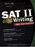 SAT ⅡWRITING 2003-2004 EDITION     PDF电子版封面  0743241266   