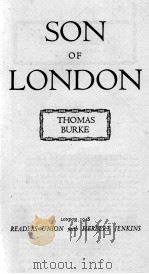 SON OF LONDON   1948  PDF电子版封面     
