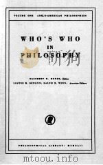 WHO'S WHO IN PHILOSOPHY（ PDF版）