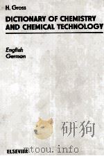 DICTIONARY OF CHEMISTRY AND CHEMICAL TECHNOLOGY English German（1984 PDF版）