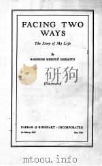 FACING TWO WAYS   1935  PDF电子版封面     