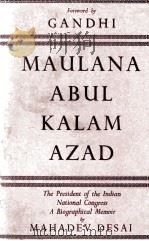 MAULANA ABUL KALAM AZAD   1941  PDF电子版封面     