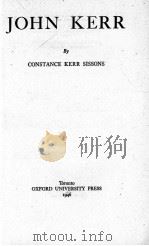 JOHN KERR   1946  PDF电子版封面     
