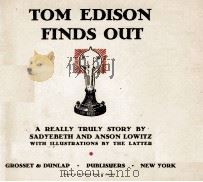 TOM EDISON FINDS OUT   1940  PDF电子版封面     