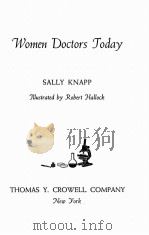 WOMEN DOCTORS TODAY   1947  PDF电子版封面     