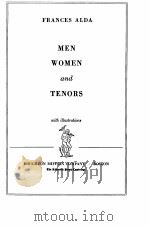 MEN WOMEN AND TENORS   1937  PDF电子版封面     