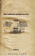 THE CAMBRIDGE ANCIENT HISTORY VOLUME XII   1939  PDF电子版封面     