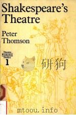 SHAKESPEARE'S THEATRE PETER THOMSON THEATRE PRODUCTION STUDIES 1     PDF电子版封面     