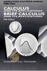 CALCULES AND ITS APPLICATIONS BRIEF CALCULUS FIFTH EDITION     PDF电子版封面     