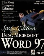 SPECIAL EDITION USING MICROSOFT WORD97     PDF电子版封面     