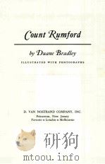 COUNT RUMFORD     PDF电子版封面     