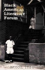 BLACK AMERICAN LITERATUER FORUM（ PDF版）