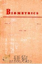 BIOMETRICS VOL 44 JUNE 1988     PDF电子版封面     
