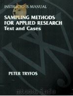 SAMPLING METHODS FOR APPLIED RSEARCH TEXT AND CASES（ PDF版）