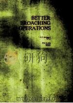 BETTER BROACHING OPERATIONS（ PDF版）