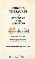 ROGET'S THESAURUS OF SYNONYMS AND ANTONYMS（ PDF版）