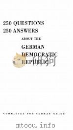 GERMAN DEMOCRATIC REPUBLIC     PDF电子版封面     