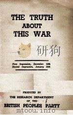 THE TRUTH ABOUT THIS WAR（1940 PDF版）