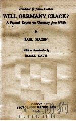WILL GERMANY CRACK   1943  PDF电子版封面     