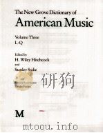 The new Grove dictionary of American music 3     PDF电子版封面  0943818362   