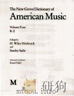 The new Grove dictionary of American music 4     PDF电子版封面  0943818362   