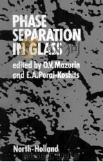 PHASE SEPARATION IN GLASS   1984  PDF电子版封面  0444868100   