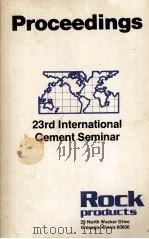 24rd International Cement Seminar   1988  PDF电子版封面     