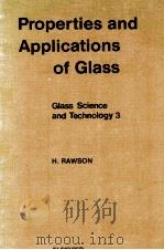 Glass Science and Technology 3 Properties and Applications of Glass（1980 PDF版）