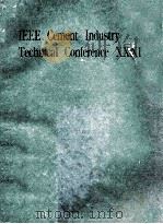 IEEE CEMENT INDUSTRY TECHNICAL CONFERENCE XXXI   1989  PDF电子版封面     