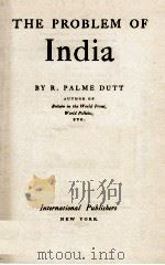 THE PROBLEM OF INDIA   1943  PDF电子版封面     