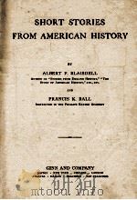 SHORT STORIES FROM AMERICAN HISTORY     PDF电子版封面     