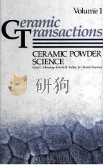 CERAMIC POWDER SCIENCE II PART B   1988  PDF电子版封面  0944904106   