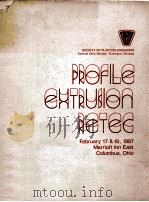 Profile Extrusion Retec   1987  PDF电子版封面     