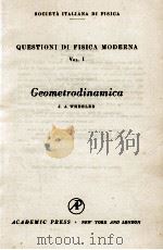 GEOMETRODINAMICA QUESTIONI DI FISICA MODERNA VOL. I   1962  PDF电子版封面     