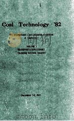 Coal Technology'82 5th International Coal Utilization Exhibition and Conference VOLUME 1 TRANSP（1982 PDF版）