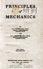 Principles of mechanics   1942  PDF电子版封面    John L. Synge and Byron A. Gri 