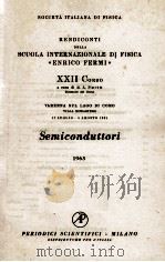 RENDICONTI DELLA SCUOLA INTERNAZIONALE DI FISICA ENRICO FERMI XXII CORSO   1963  PDF电子版封面     
