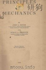 PRINCIPLES OF MECHANICS   1949  PDF电子版封面     