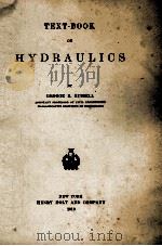 TEXT-BOOK ON HYDRAULICS   1910  PDF电子版封面     