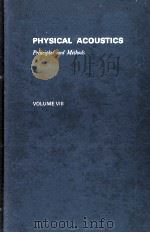 PHYSICAL ACOUSTICS: PRINCIPLES AND METHODS VOLUME VIII（1971 PDF版）