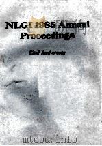 NLGI 1985 Annual Proceedings 52nd Anniversary   1985  PDF电子版封面     