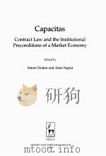 CAPACITAS CONTRACT LAW AND THE INSTITUTIONAL PRECONDITIONS OF A MARKET ECONOMY     PDF电子版封面     