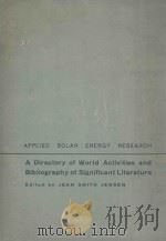 A DIRECTORY OF WORLD ACTIVITES AND BIBLIOGRAPHY OF SIGNIFICANT LITERATURE（1959 PDF版）