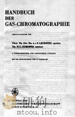 HANDBUCH DER GAS-CHROMATOGRAPHIE   1970  PDF电子版封面     
